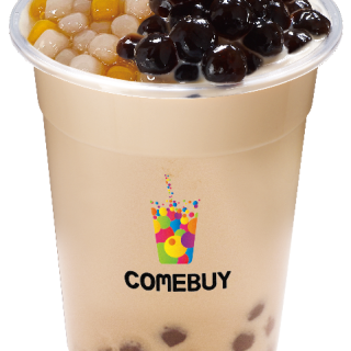 奶茶&特調_雙Ｑ奶茶2號_小芋圓